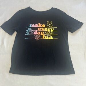 Old Navy X Disney - Black Short Sleeve Tees Vibrant Graphics